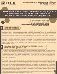 Briefing 8 - Capacidad de respuesta ante inundaciones en sectores con vulnerabilidad social de la delegación Félix Osores Sotomayor del municipio de Querétaro