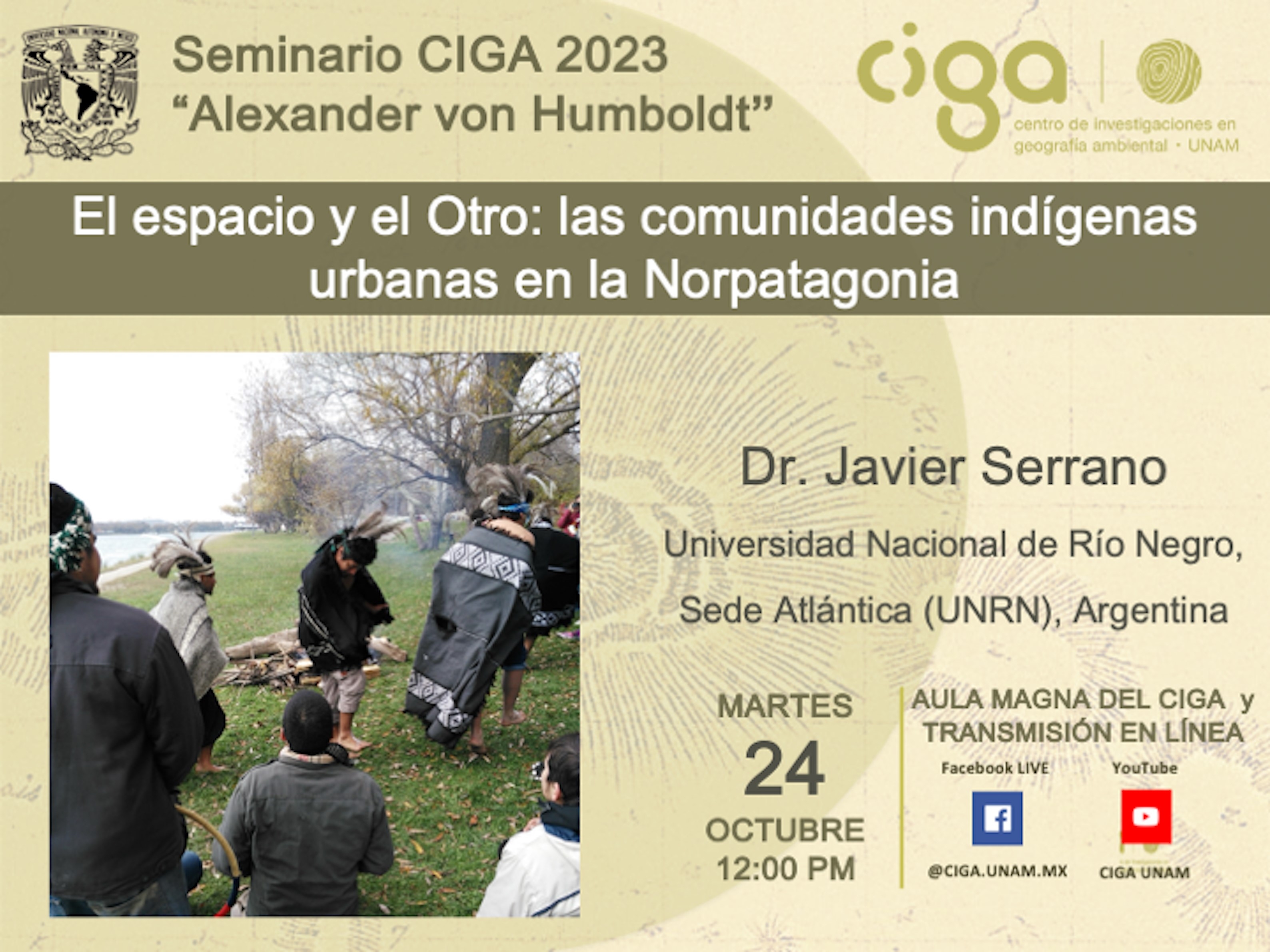 Seminario CIGA "Alexander von Humboldt": El espacio y el Otro: las comunidades indígenas urbanas en la Norpatagonia