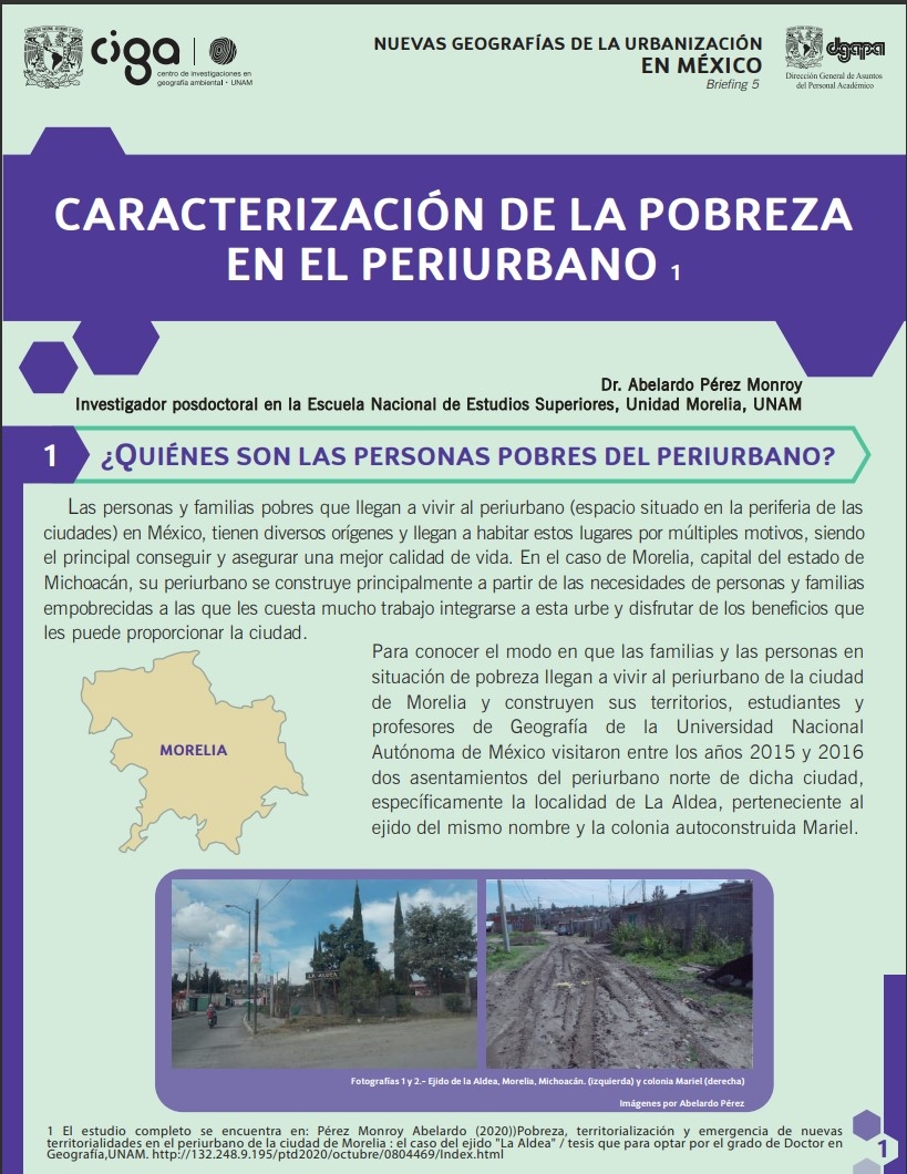 Briefing 5 - Caracterización de la pobreza en el periurbano