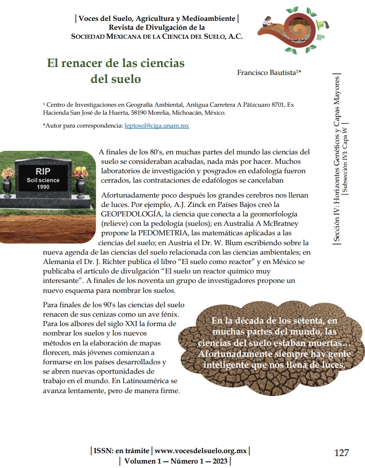 El renacer de las ciencias del suelo