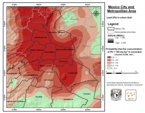 Estudio de la UNAM identifica zonas contaminadas con metales pesados en el polvo urbano de la Ciudad de México