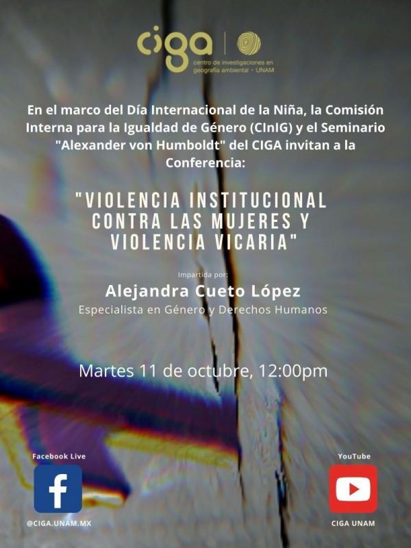 Seminario Extraordinario CInIG: &quot;Violencia institucional contra las mujeres y violencia vicaria&quot;